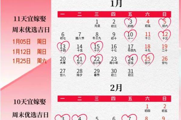 1月份结婚最好吉日 1月份结婚最好吉日
