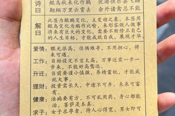 观音灵签69签详解白话(观音灵签69签解签精髓) 观音灵签69签详解白话(观音灵签69签解签精髓)