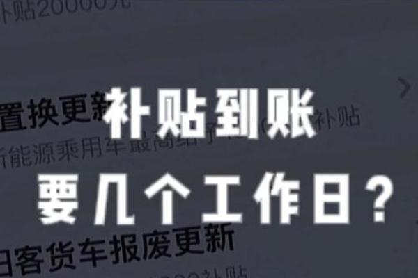 2025年新车补贴什么时候到账啊