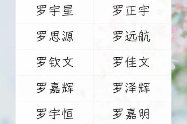 罗姓女孩名字大全-罗姓女孩起名字大全-罗姓名字大全姓名