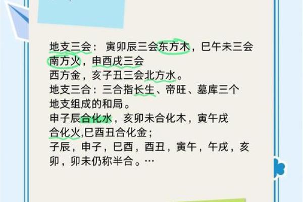 八字地支三会是怎么应用的？