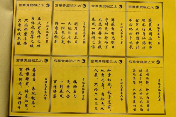 吕祖灵签解签大全签名