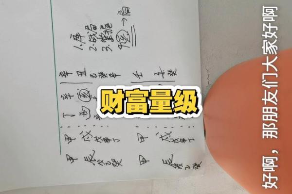 八字财富对照表