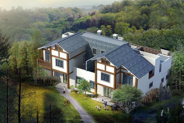 农村老房子与菜地风水布局