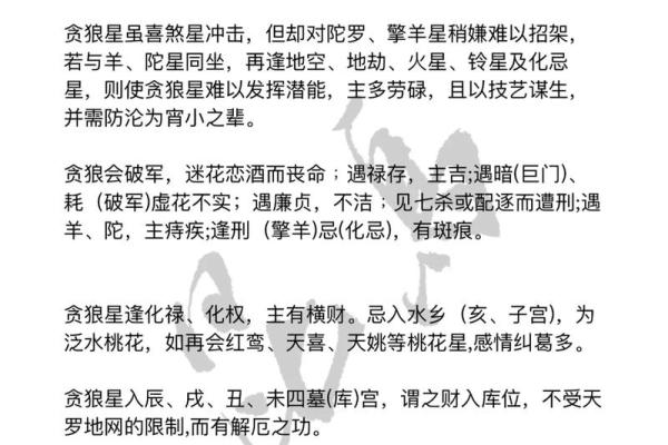 紫微斗数之贪狼星坐命宫 ,是什么意思? 紫微斗数之贪狼星坐命宫 ,是什么意思?