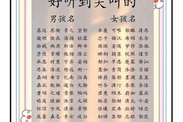 名字寓意免费测试 名字寓意解析大全免费