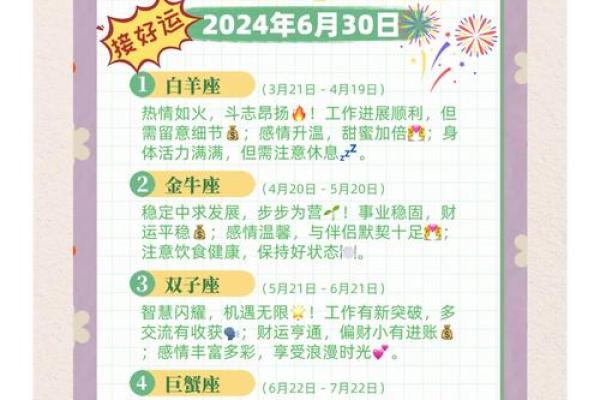 6月19星座运势
