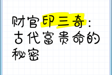 八字财官印俱全,官印财俱全的格局