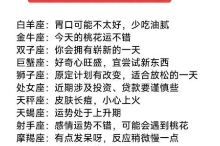 22年十二星座健康运势